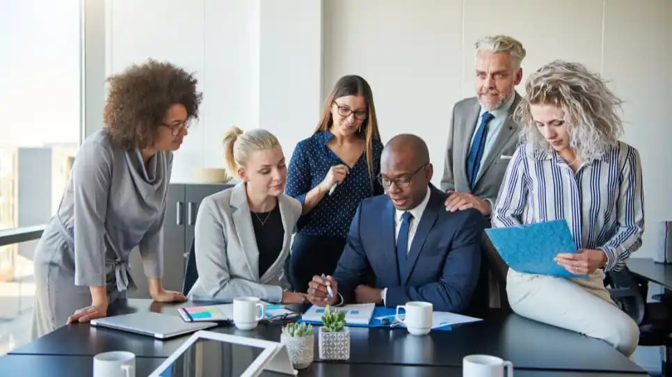 team di persone per l'inclusione in impresa